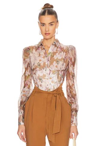 Bardot Valentina Corset Top in Lily Floral from Revolve.com | Revolve Clothing (Global)