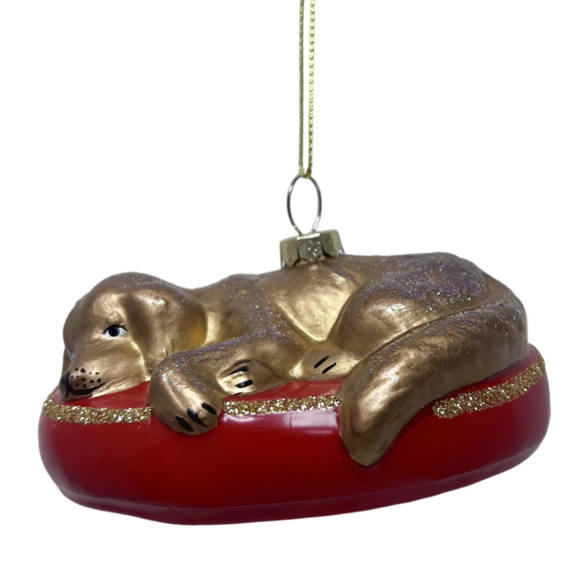 St. Nicholas Square® Dog Bed Glass Christmas Ornament, Multi | Kohl's