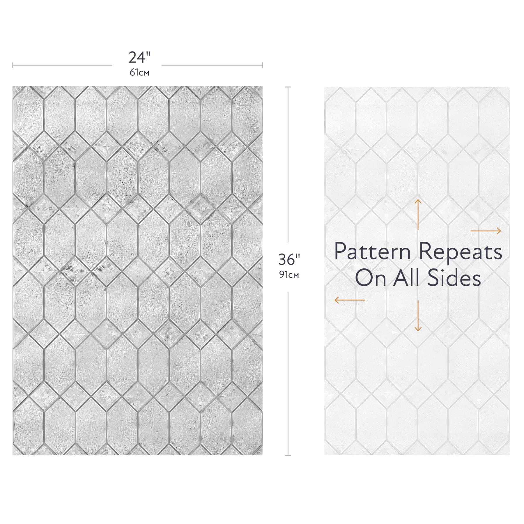 Artscape Old English | Privacy Window Film with Textured Leaded Glass Pattern | Non-Adhesive & UV... | Amazon (US)