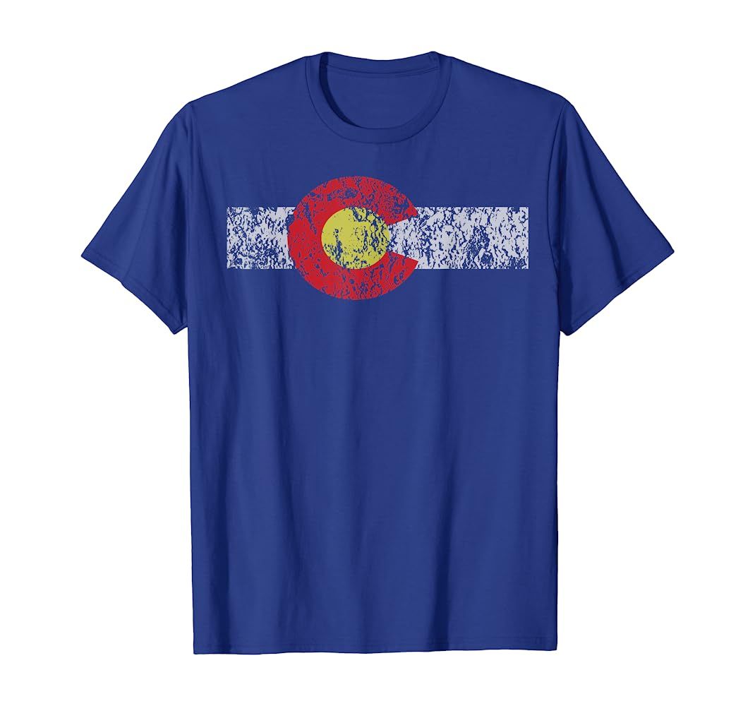 Distressed Colorado State Flag TShirt Denver Co Patriotic | Amazon (US)