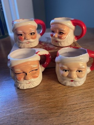 Nice Lot Of Vintage Small Size Christmas Santa Mugs Party Favors Japan | eBay US