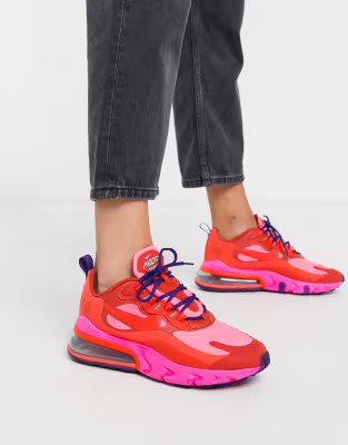 Nike red and pink Air Max 270 React sneakers | ASOS (Global)
