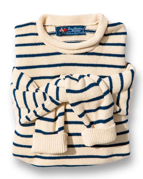 Marina Striped Rollneck Sweater | Kiel James Patrick