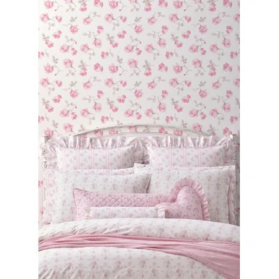 Ribbon Rosa Peel and Stick Wallpaper Roll | Wayfair North America