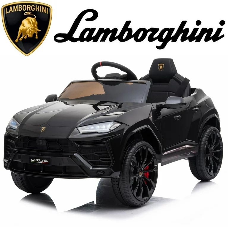 Lamborghini 12 V Powered Ride on Cars, Remote Control, Battery Powered, Black - Walmart.com | Walmart (US)