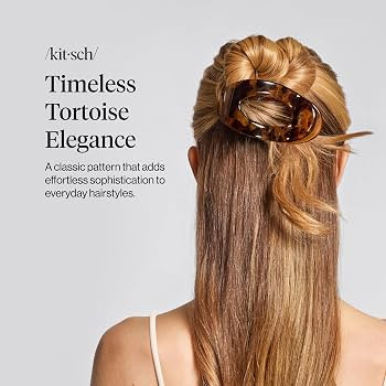 Kitsch Large Flat Claw Clips for Women - Tortoise Design | Amazon (CA)