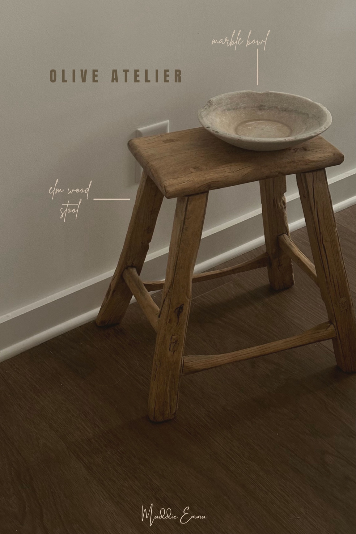 vintage wood stool and marble bowl from olive atelier! 

#oliveatelier

#LTKHome