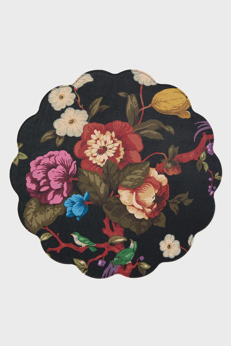 Baroque Floral Reversible Wipeable Placemats Set of 4 | Tuckernuck (US)
