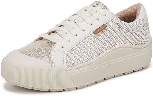 Dr. Scholl's Shoes Womens Time Off Sneaker Off White/Gold Smooth 8 M | Amazon (US)