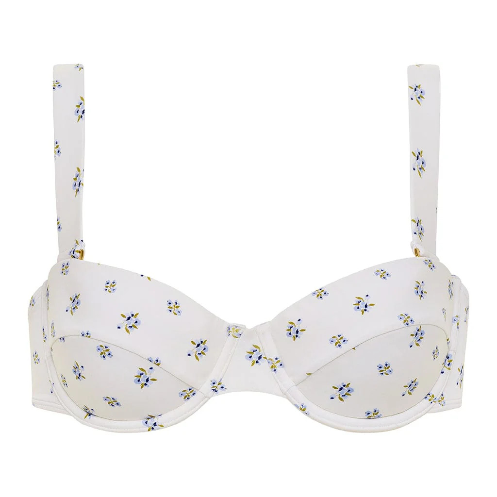 Heidi Floral Bustier Bikini Top | Montce