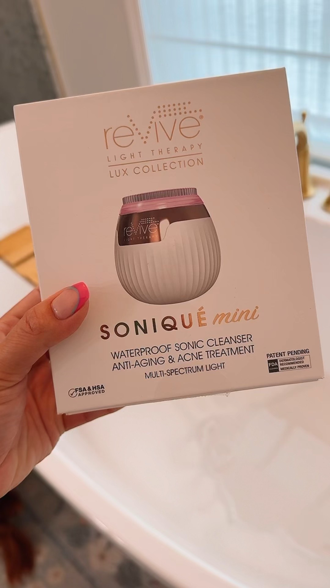 Upgrade your skincare routine with the reVive Lux Sonique Mini Cleanser, a powerful device designed to tackle both anti-aging and acne concerns. Say goodbye to blemishes and fine lines as this innovative tool combines the benefits of LED light therapy and sonic cleansing technology in one compact package.

#LTKGiftGuide