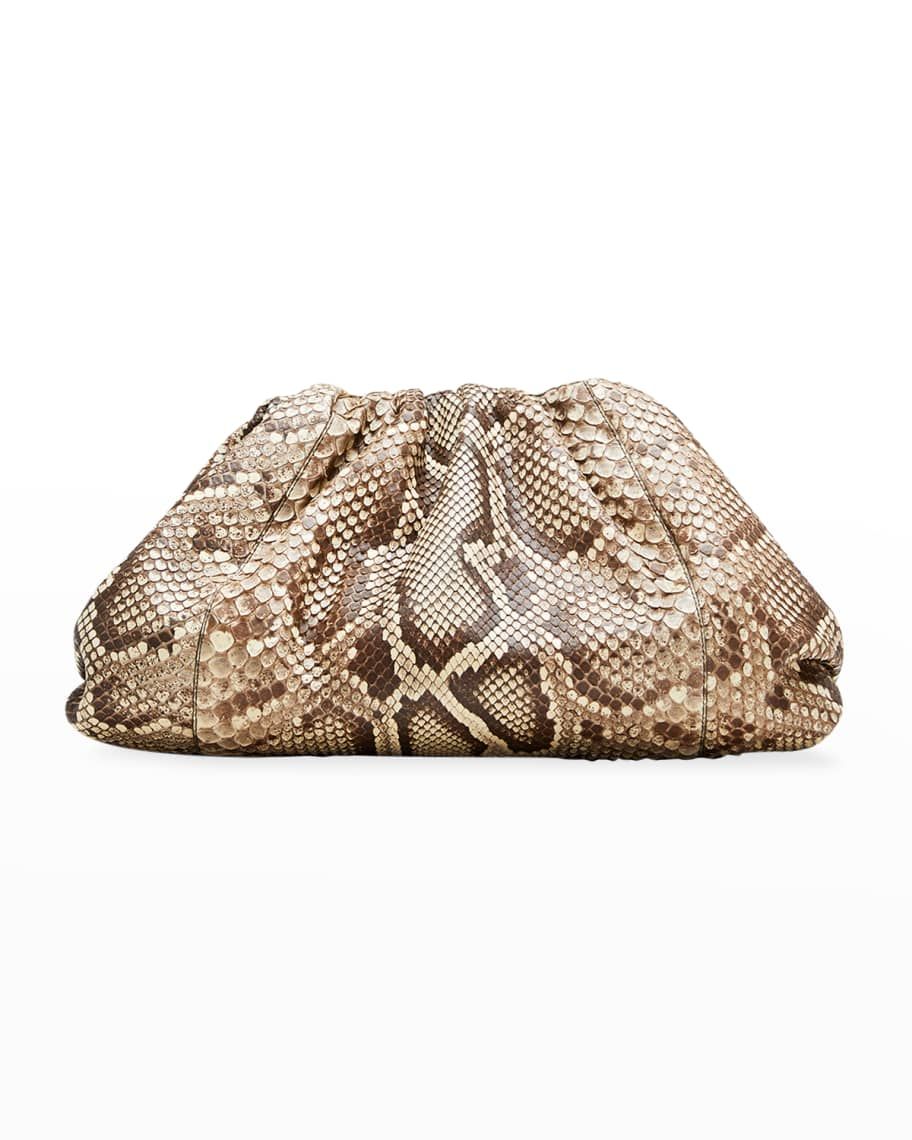 The Pouch Clutch Bag in Python | Neiman Marcus