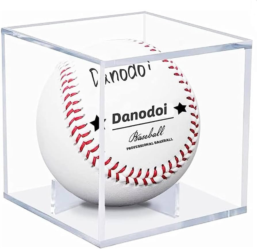 Danodoi Baseball Display Case UV Protected Acrylic Clear Baseball Holder Square Cube Ball Protect... | Amazon (US)