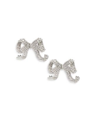 Self-Portrait Crystal Bow Clip On Earrings  | Bloomingdale's Jewelry & Accessories | Bloomingdale's (US)