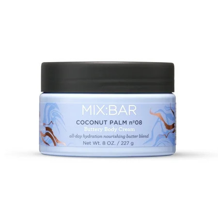 MIX:BAR Coconut Palm Moisturizing Body Cream with Shea Butter, 8fl oz | Walmart (US)