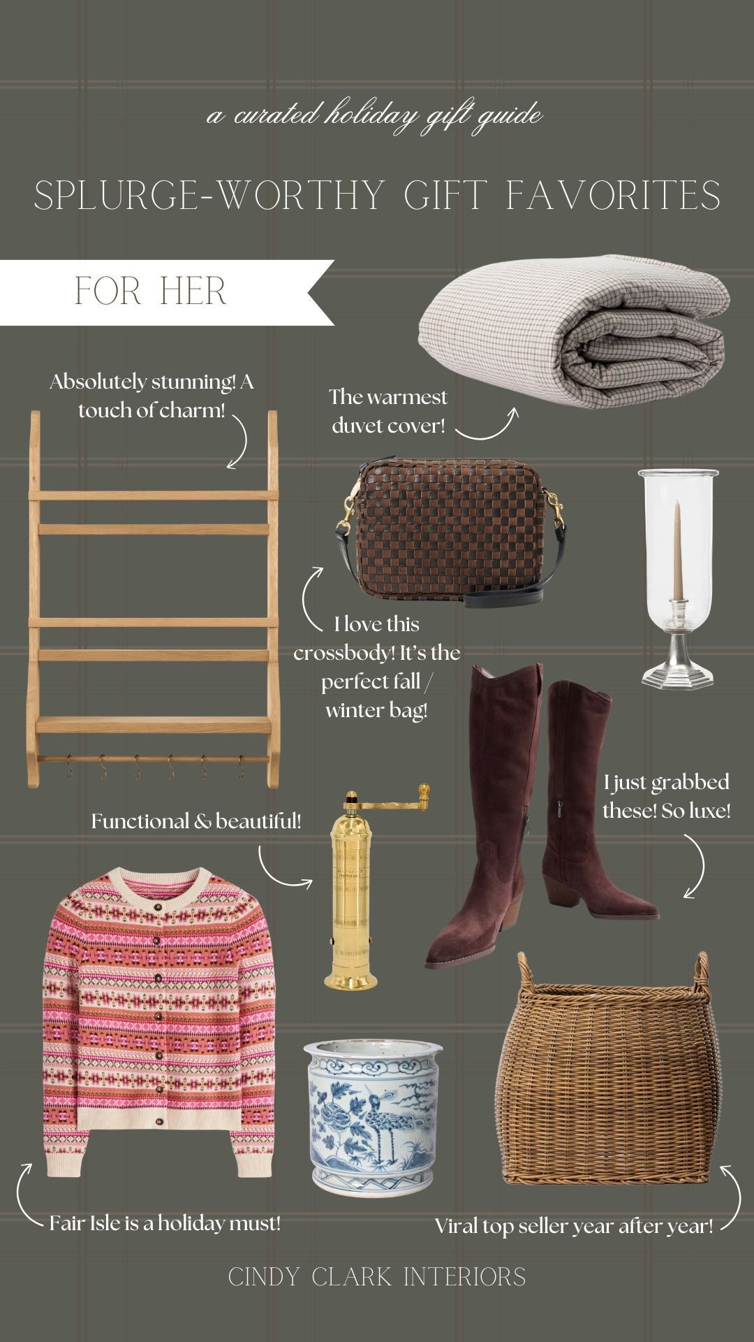 The gift guides have begun! A round up of some of my favorite splurge worthy pieces that would make incredible gifts this season! Everything from home to fashion. Almost all of these I own and couldn’t love more! 

#LTKStyleTip #LTKGiftGuide #LTKHome