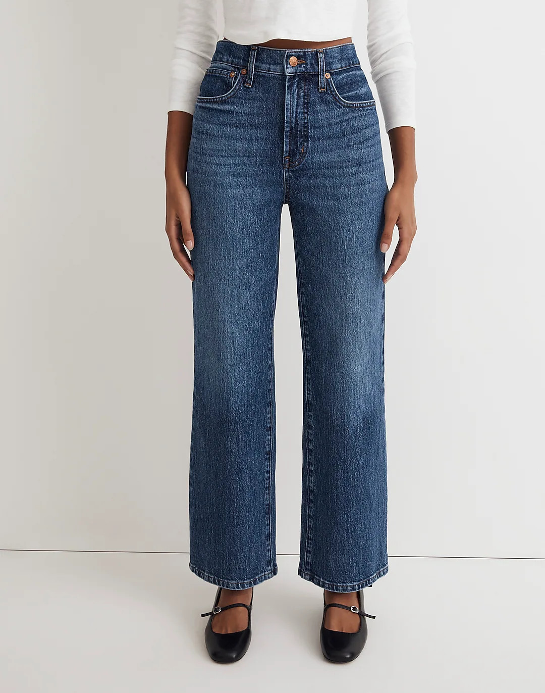 The Perfect Vintage Wide-Leg Jean in Hillson Wash | Madewell
