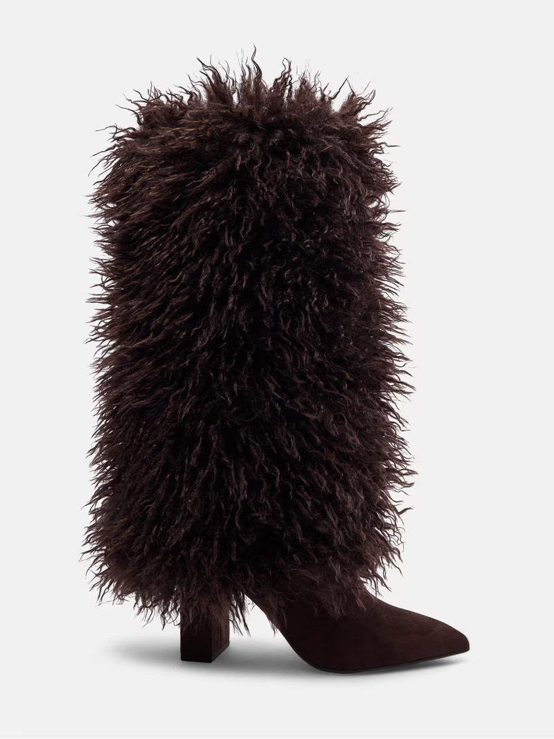 Scoop Women's Faux Fur Boots | Walmart (US)