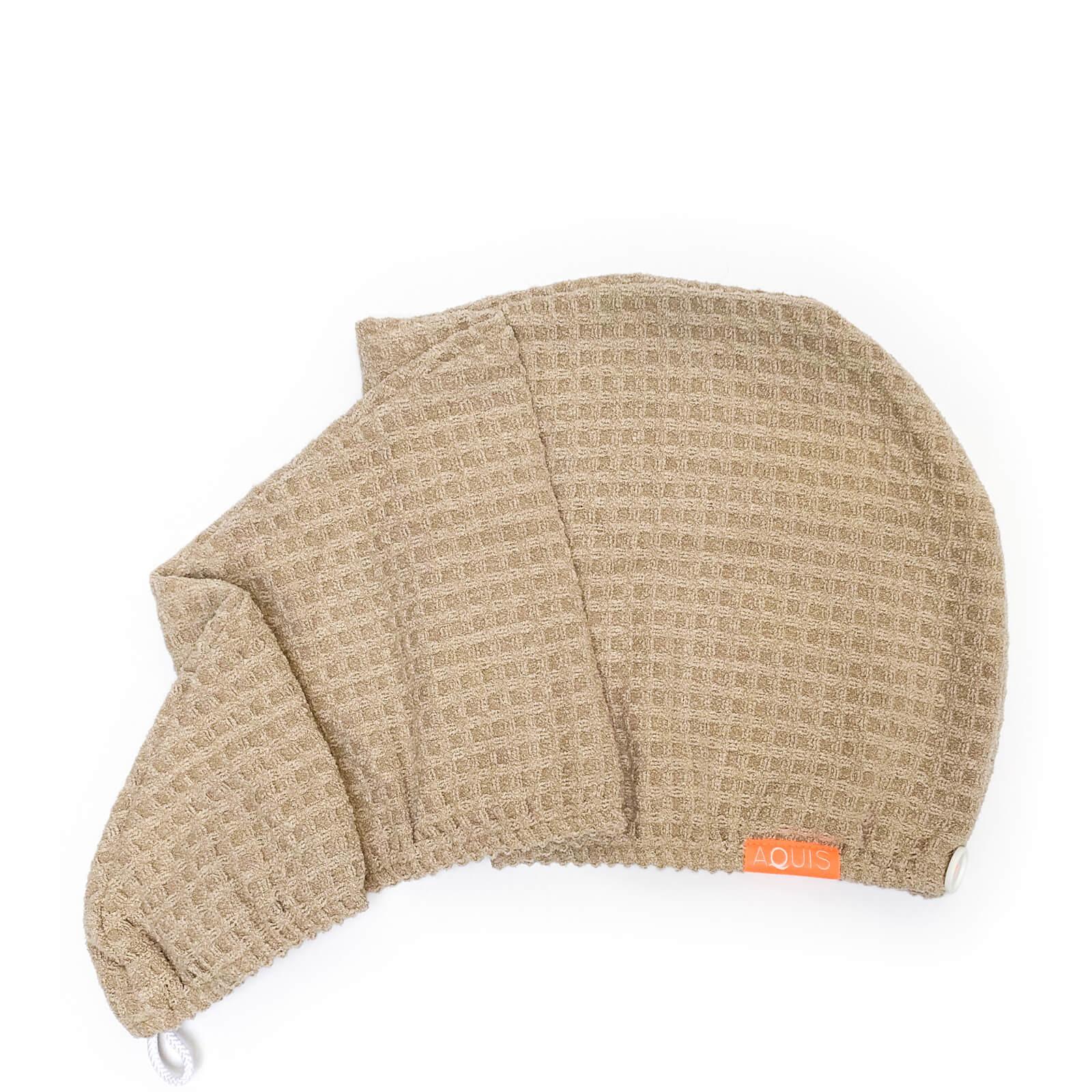 Aquis Waffle Hair Turban - Pure Sand | Look Fantastic (UK)