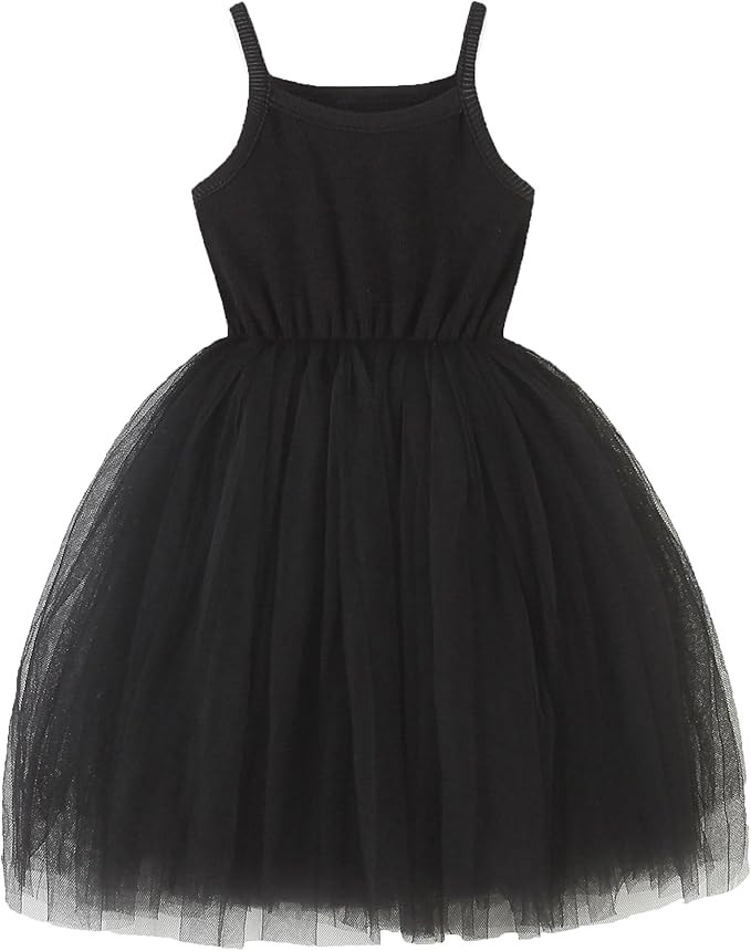 GSVIBK Baby Girls Tutu Dress Sleeveless Toddler Cotton Layered Tutu Dress Infant Tulle Dresses Pr... | Amazon (US)
