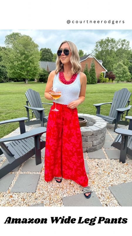 ❤️The most amazing wide leg pants I ever did see—perfect for vacation + Summer travels! 🍓✨They come in a variety of solid colors and prints! 🙌🏻 You can shop them via the link in my bio > Shop my Reels/IG Posts ➡️

Amazon Fashion, Vacation Outfits, Wide leg pants 

#LTKStyleTip #LTKSaleAlert #LTKFindsUnder100