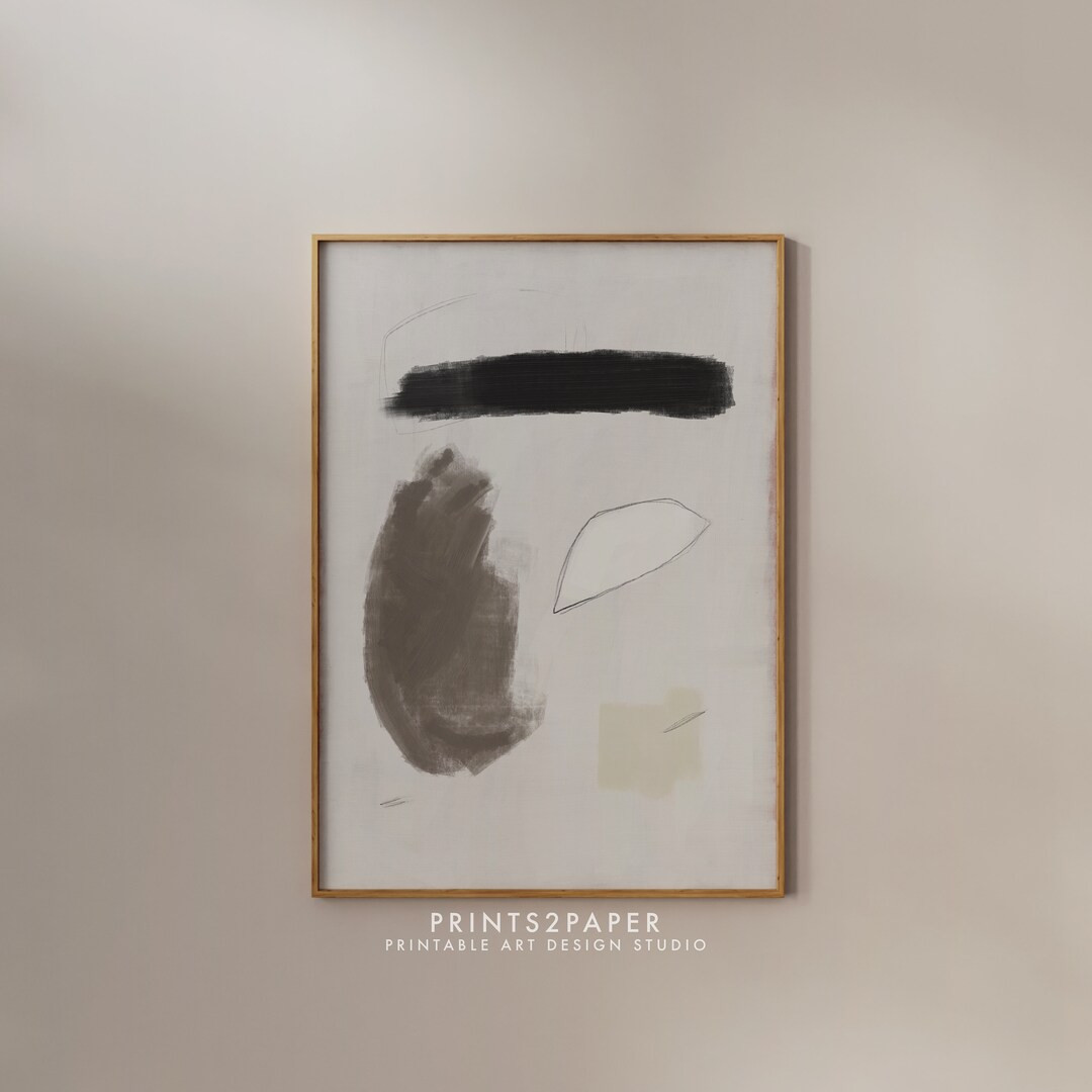 Neutral Abstract Art Print, Shape Abstract Art, Printable Art, Gallery Wall Art, Minimal Prints, ... | Etsy (CAD)