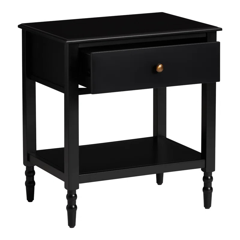 Angeletta One Drawer Solid Wood Nightstand | Wayfair North America