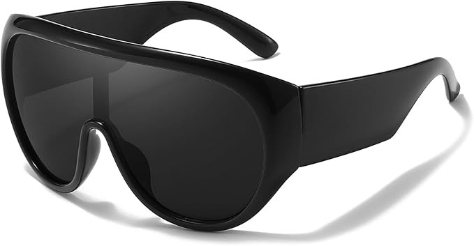 SODQW Oversized Sunglasses for Women Men Big Large Frame Wrap Around Sunglasses UV Protection Eye... | Amazon (US)