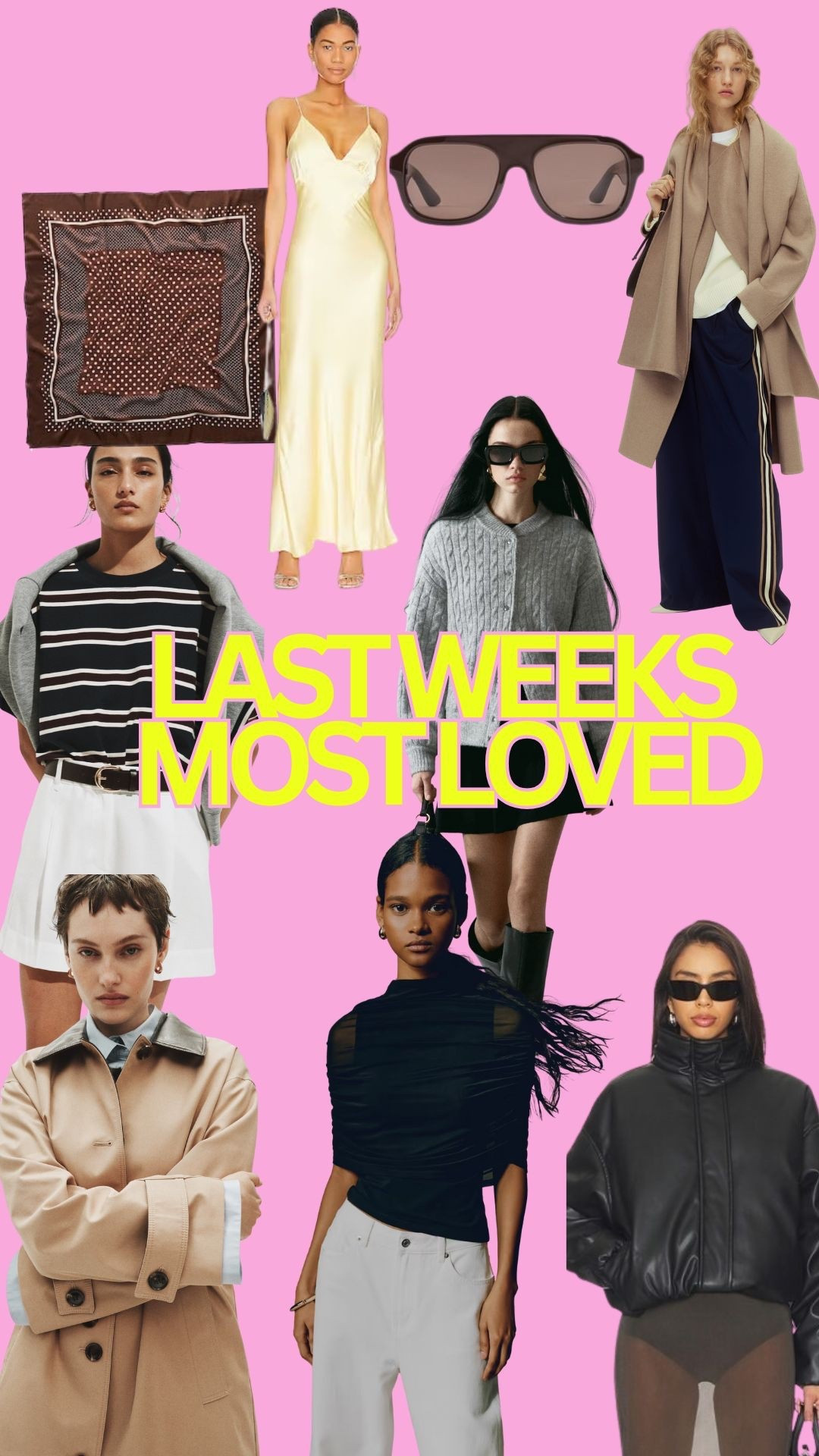 Your most loved products you purchased from last week. 