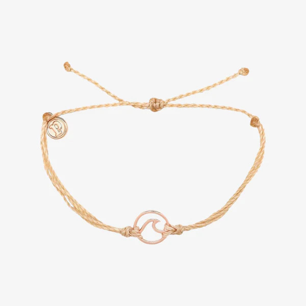 Rose Gold Wave Charm | Pura Vida Bracelets