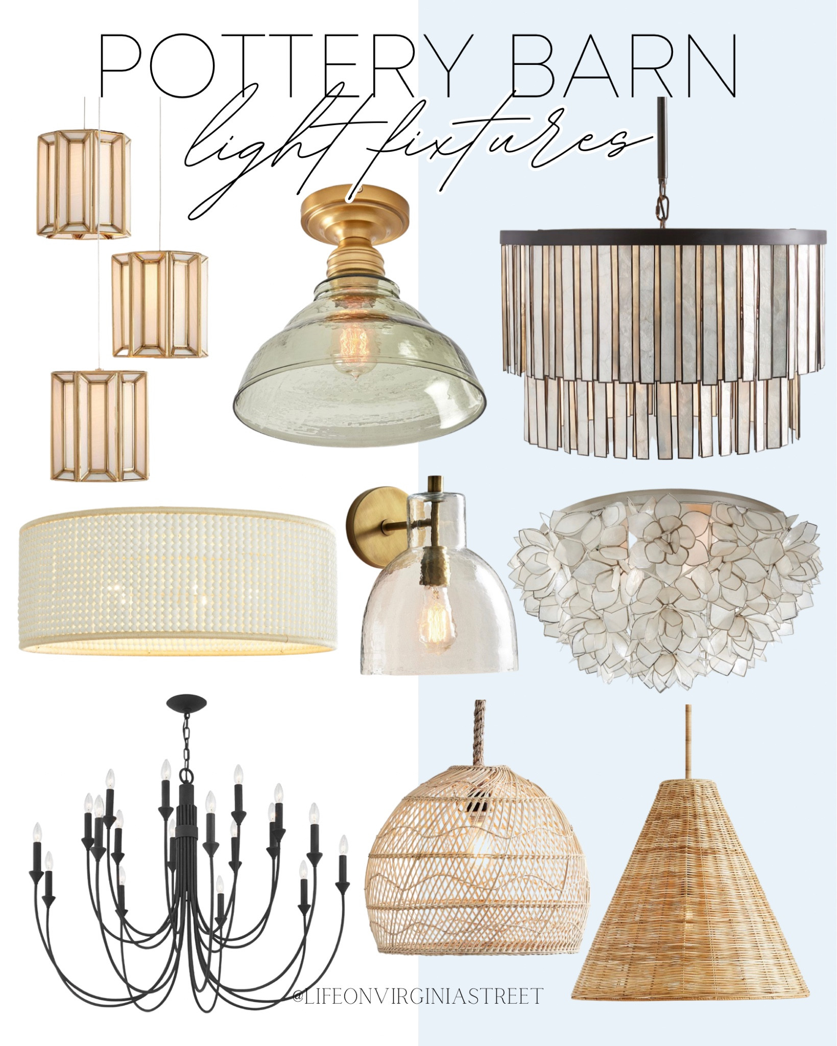 Pottery Barn Light Fixtures! I am loving all of these! Light fixtures are a great way to add a flare to any space!

Chandeliers, coastal home, rattan light fixture, coastal light fixture, pottery barn home, pendant light, sconce

#LTKhome #LTKstyletip #LTKfamily