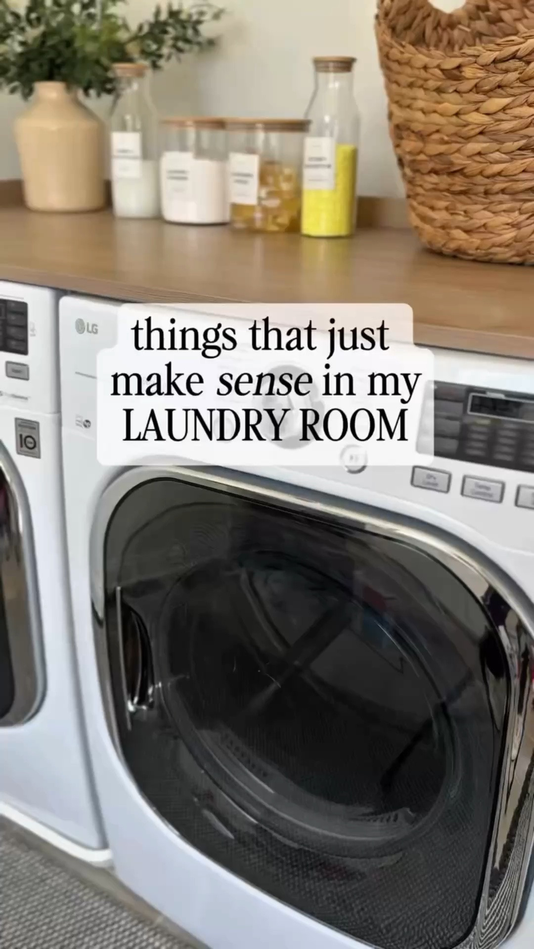 Things that just make sense in my laundry room 🙌🏼🧺

It’s the little things that make laundry feel less annoying 😂 — smarter storage, easier organization + simple solutions that make the whole space function better.

#LTKHome #LTKdayinmylife