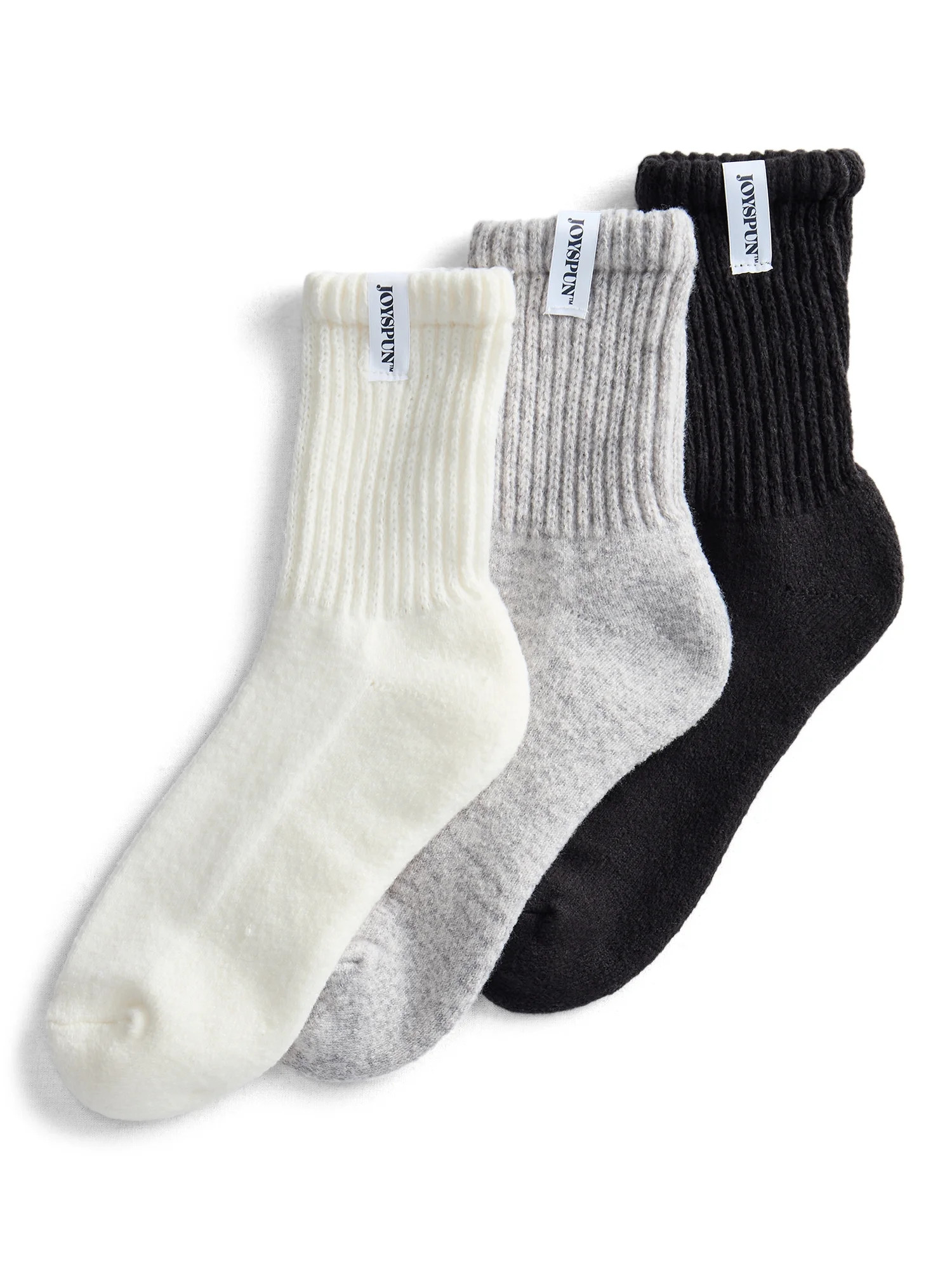 Joyspun Women’s Comfort Slouch Ankle Socks, 3-Pack, Size 4-10 | Walmart (US)