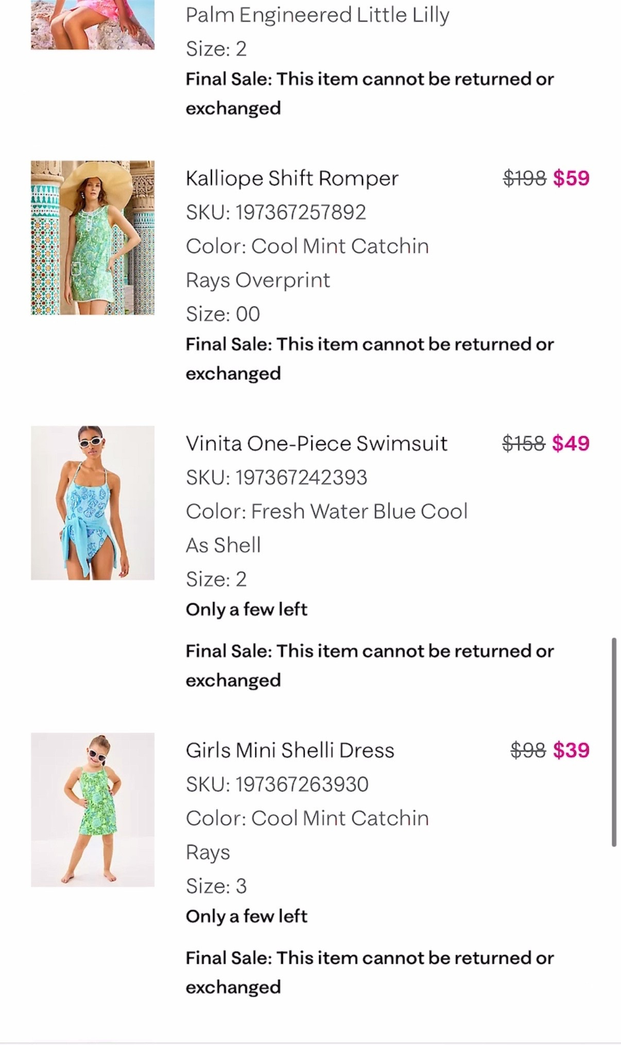 The Lilly Pulitzer Sunshine Sale is here😍 so many great pieces at the most amazing prices. Here’s what I loved & bought this morning (so far)😬.

**sadly the girl match in cool mint catchin rays is already sold out

#LTKSaleAlert #LTKKids #LTKFindsUnder100