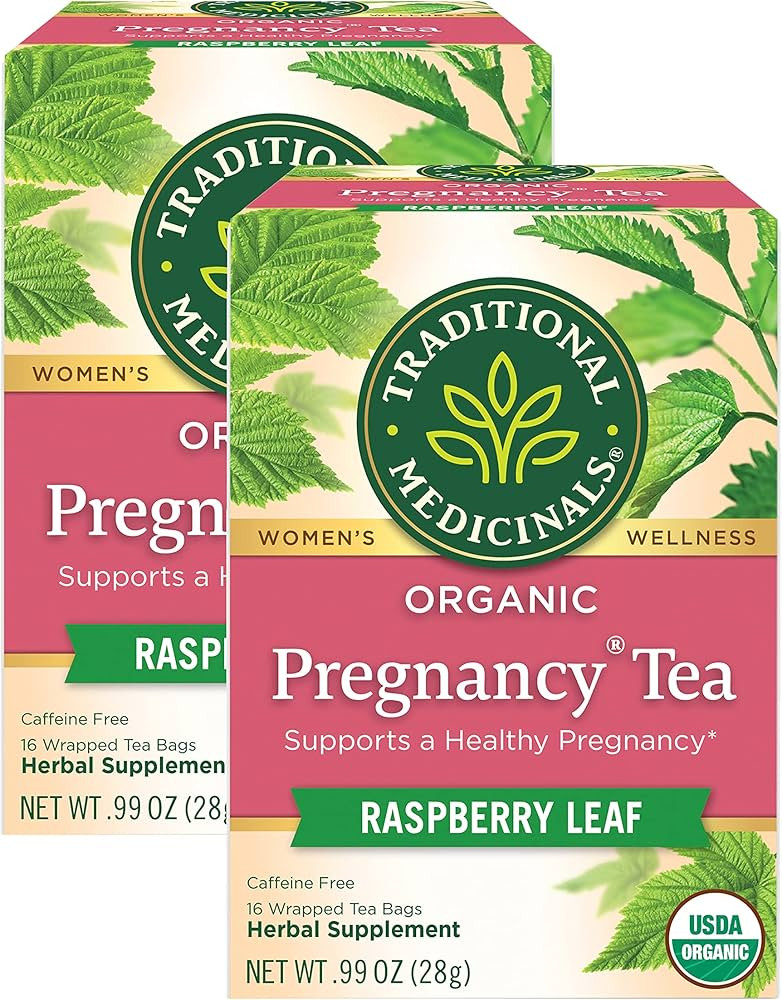 Traditional Medicinals Organic Pregnancy Herbal Tea - 16 Tea Bags (Pack of 2) | Amazon (US)