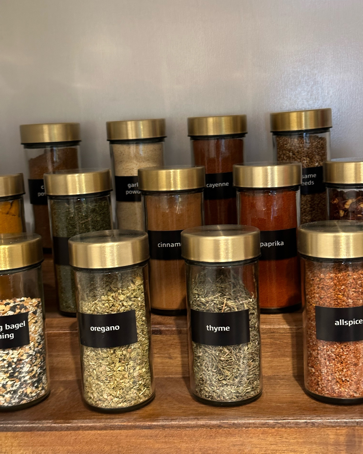 Glass containers & labels 