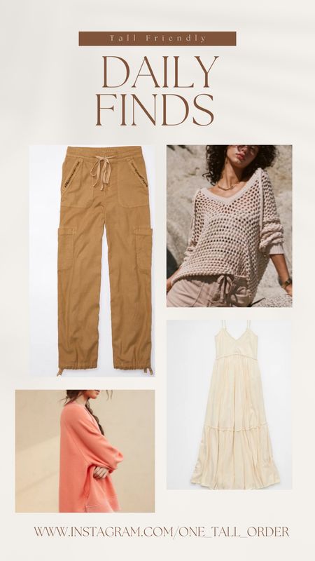 30% off at American Eagle and sale items at Aerie, tons of tall friendly finds including oversized sweatshirts, tiered midi dresses, longer inseam shorts and long linen blend cargo pants

 


Tall, tall friendly, long, extra long, tall fashion, tall style, tall clothing, tall girl long inseam, jeans, wedding guest dress, summer dress, swimsuit, long torso, shorts, sandals, travel outfit, concert outfit, country outfit 
Follow me on Instagram at www.instagram.com/one_tall_order to check out my daily fun and fabulous tall finds ❤️



#LTKSaleAlert #LTKSummerSales #LTKWedding