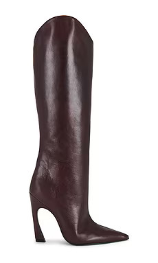Schutz Maryann Up Curve Boot in Vino from Revolve.com | Revolve Clothing (Global)