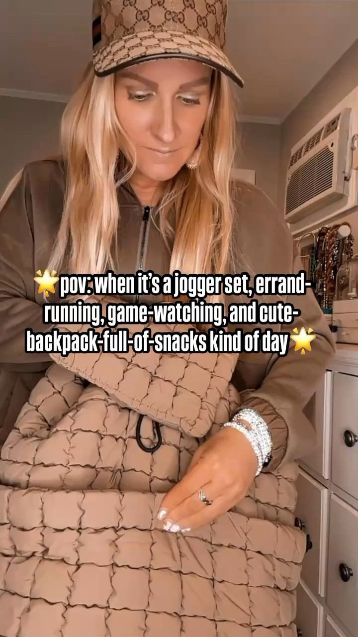 Jogger set size small 
Backpack comes in multiple colors 

#LTKItBag #LTKSaleAlert #LTKActive