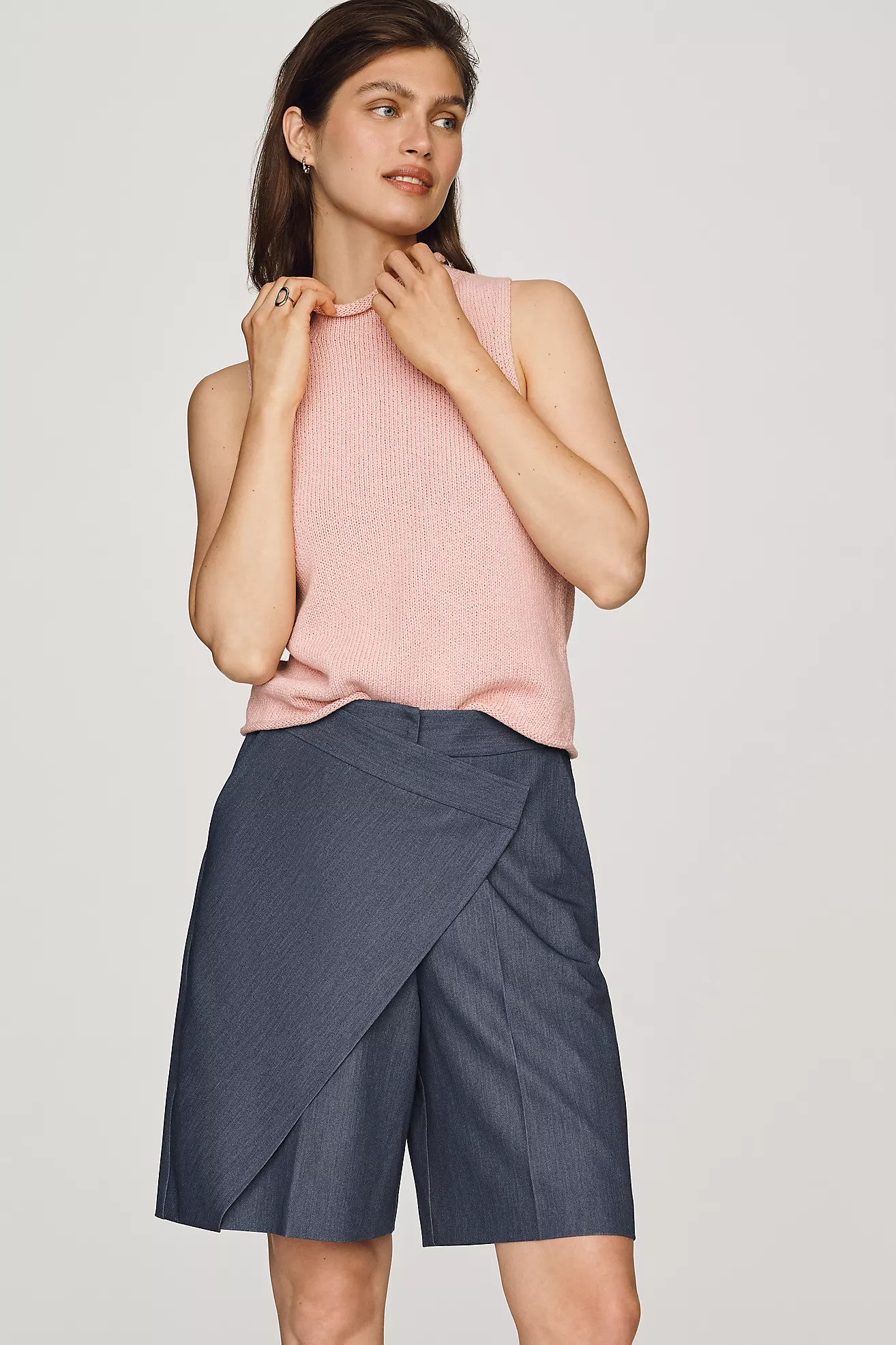 Whiteroom + Cactus Wrap Trouser Shorts | Anthropologie (US)