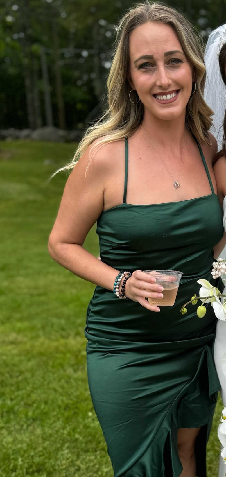 This dress is AMAZING & flattering. I sadly didn’t get any perfect photos of just me in it, but NEEDED to share it. I’m a size 6/7 and the Med was perfect for me! 

#LTKMidsize #LTKWedding