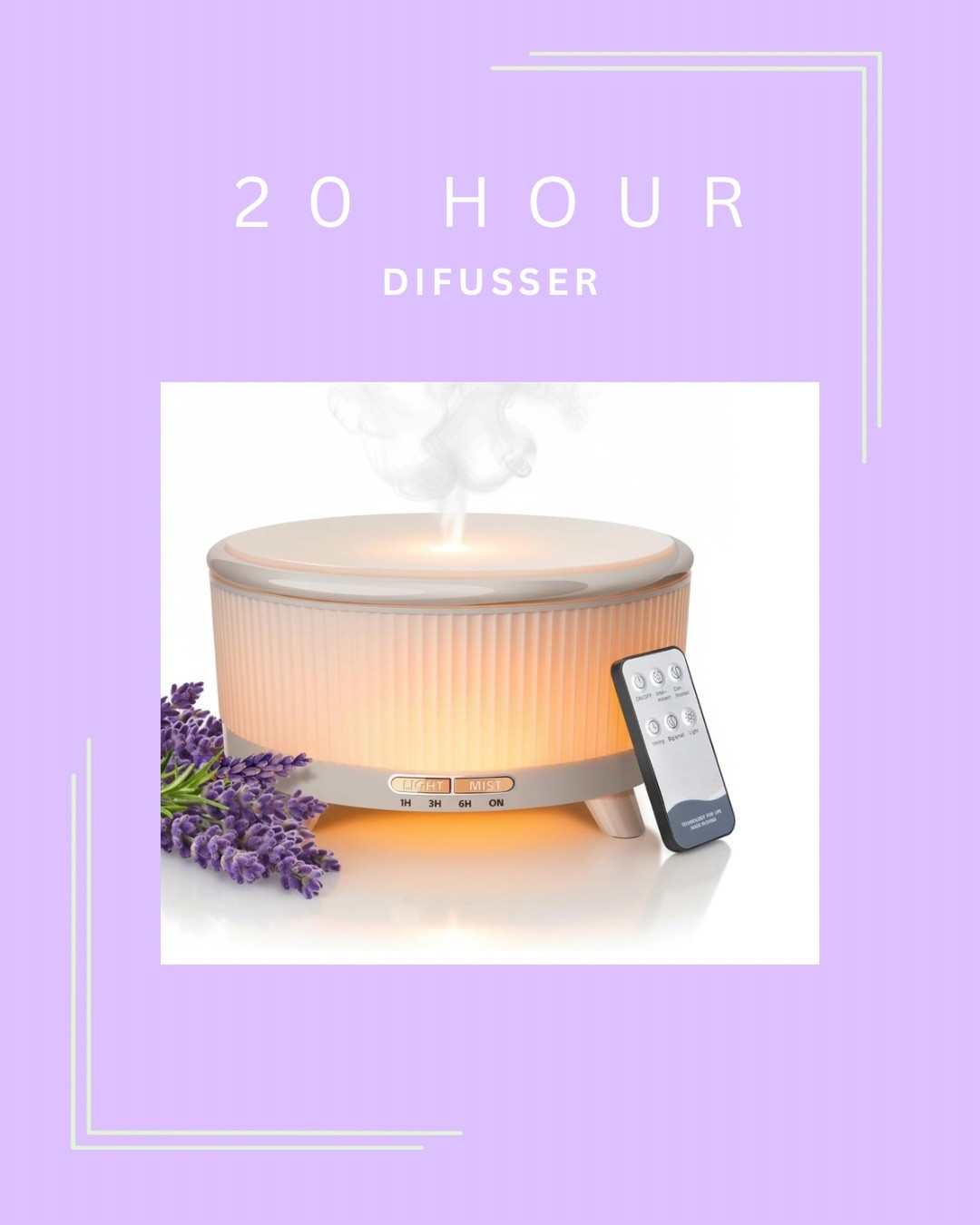 Make your room smell great by adding essential oils to this difusor that lasts up to 20 hours.


#LTKselfcare #LTKHome