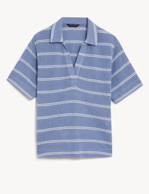 Striped Textured Top | Marks & Spencer (UK)
