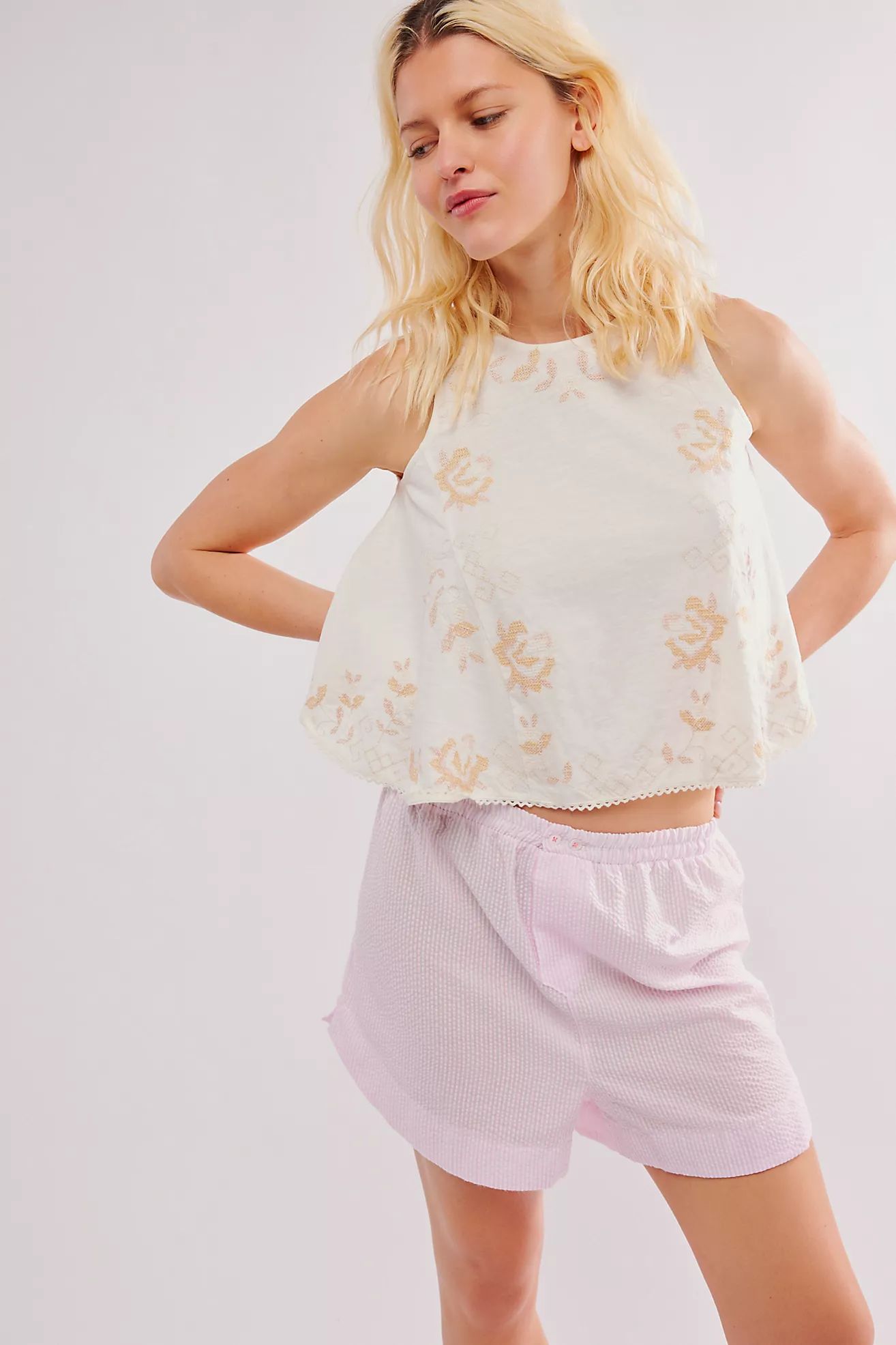 Fun And Flirty Embroidered Top | Free People (Global - UK&FR Excluded)