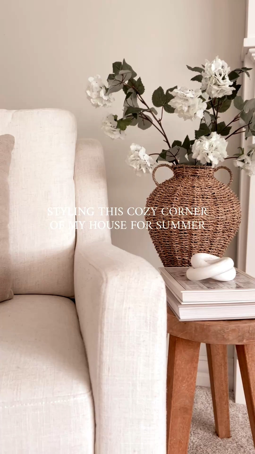 Little areas making our house feel cozy this summer. All items linked below. 

*Note: my hydrangeas and vase are from hobby lobby! Hydrangeas are SKU 800706. Similar look and style is linked below!

#LTKHome #LTKSeasonal
