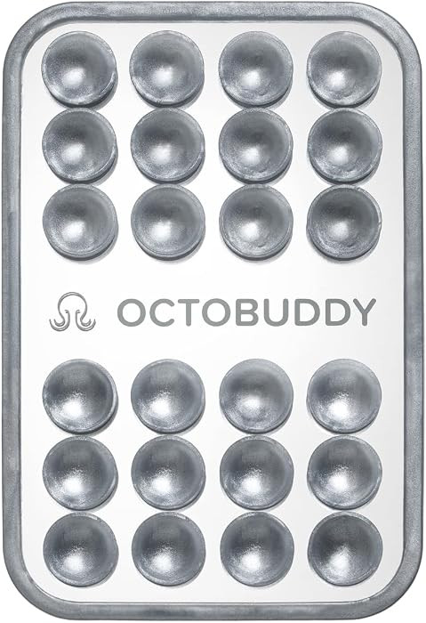 OCTOBUDDY Mirror \u2013 Amazon-Exclusive Suction Cup Phone Mount with Built-in Mirror \u2013 Silv... | Amazon (US)
