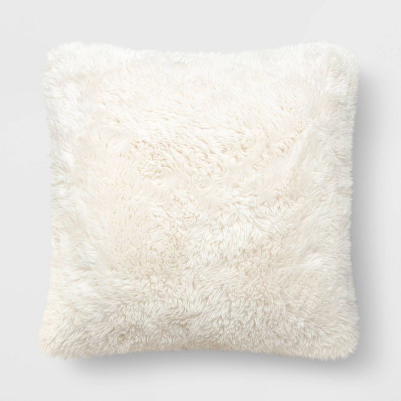 Tipped Long Faux Fur Throw Pillow - Threshold™ | Target
