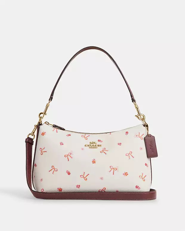 Clara Shoulder Bag With Bow Print | Coach Outlet US