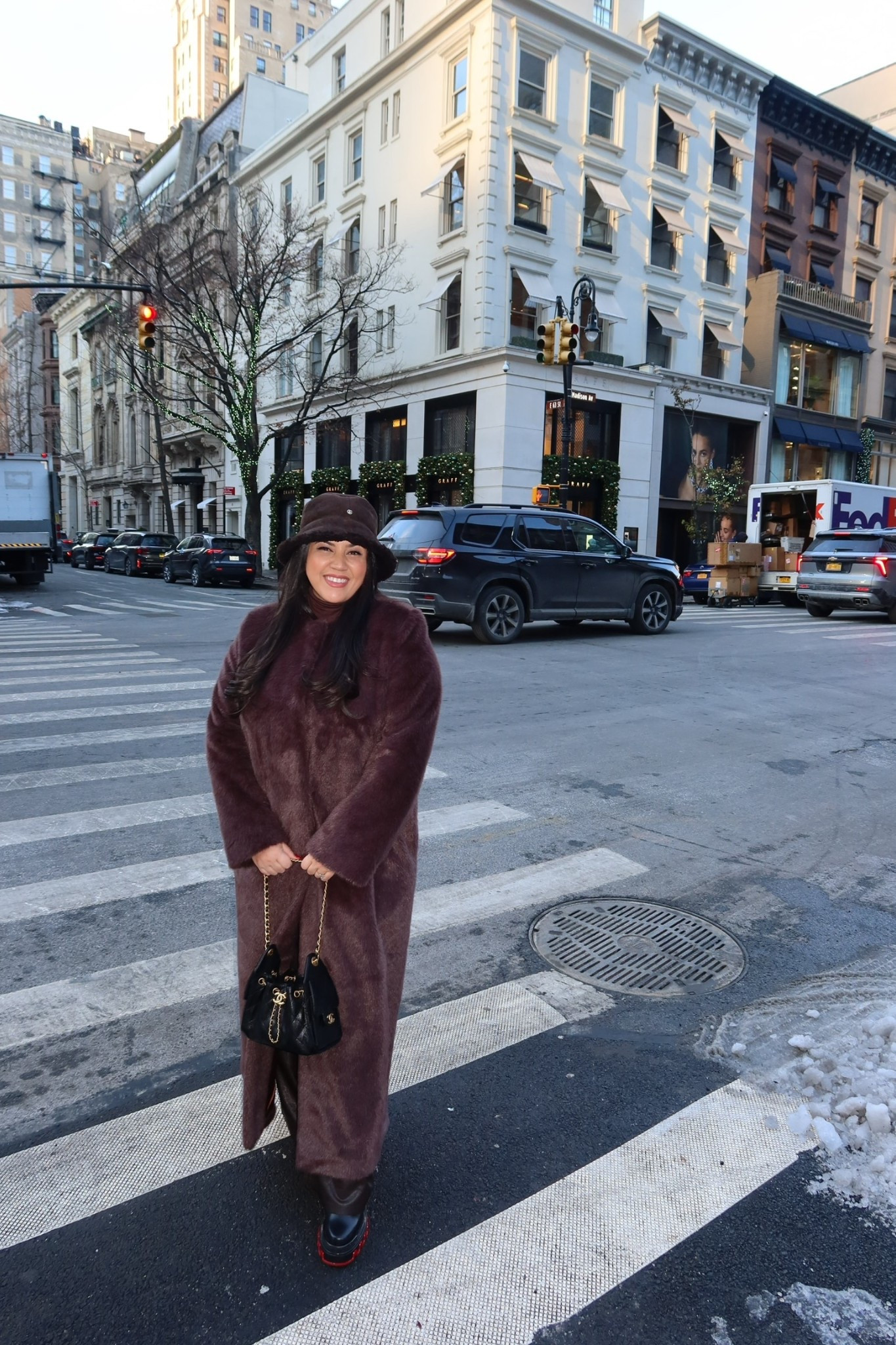 Loved this chocolate brown coordinating outfit that kept me so warm walking around NYC 

#LTKdayinmylife #LTKHoliday #LTKootd
