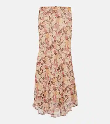 Aja floral georgette midi skirt | Mytheresa (US/CA)